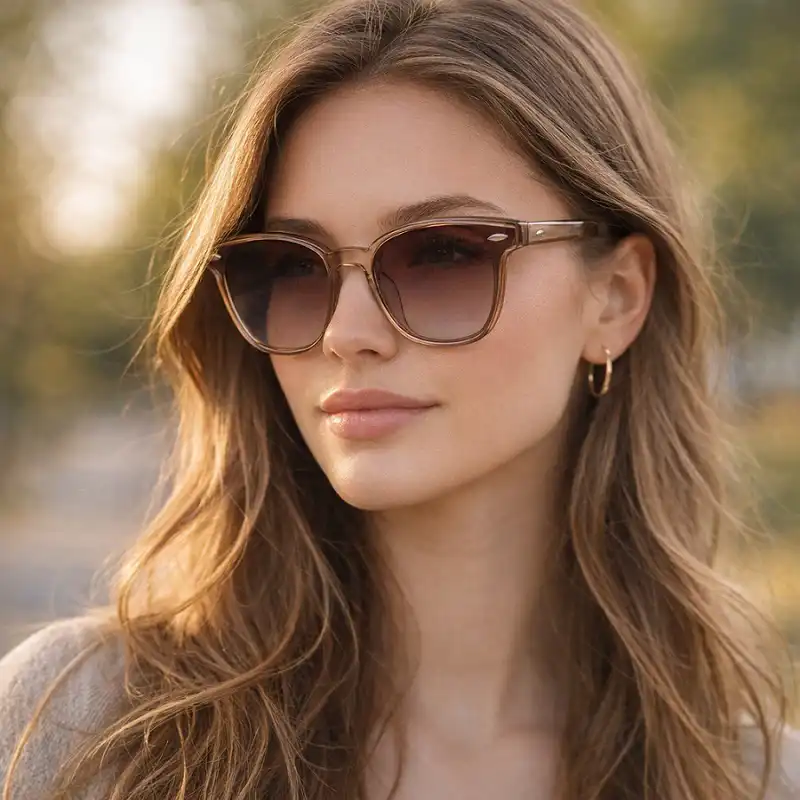 عینک افـتابی ALONZO رنگ عسلی-نمای صورتخور