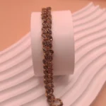 دسبند طلاروس نگینکاری شده-تصویر روبرو