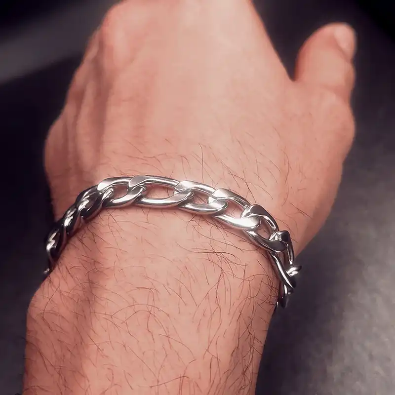 دستبند مردانه کلاسیک دستبند مردانه استیل کد 0059 - Image 1
