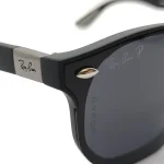 عینک آفتابی Ray-Ban پلاریزه با فریم گرد - Image 3