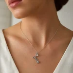 گردنبند استیل زنانه رنگ ثابت
