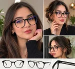 عینک بلوکات فریم گرد با دسته سیمی - Image 2